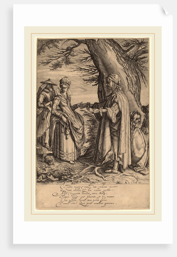 The Fortune Teller, c. 1608 by Andries Jacobsz Stock