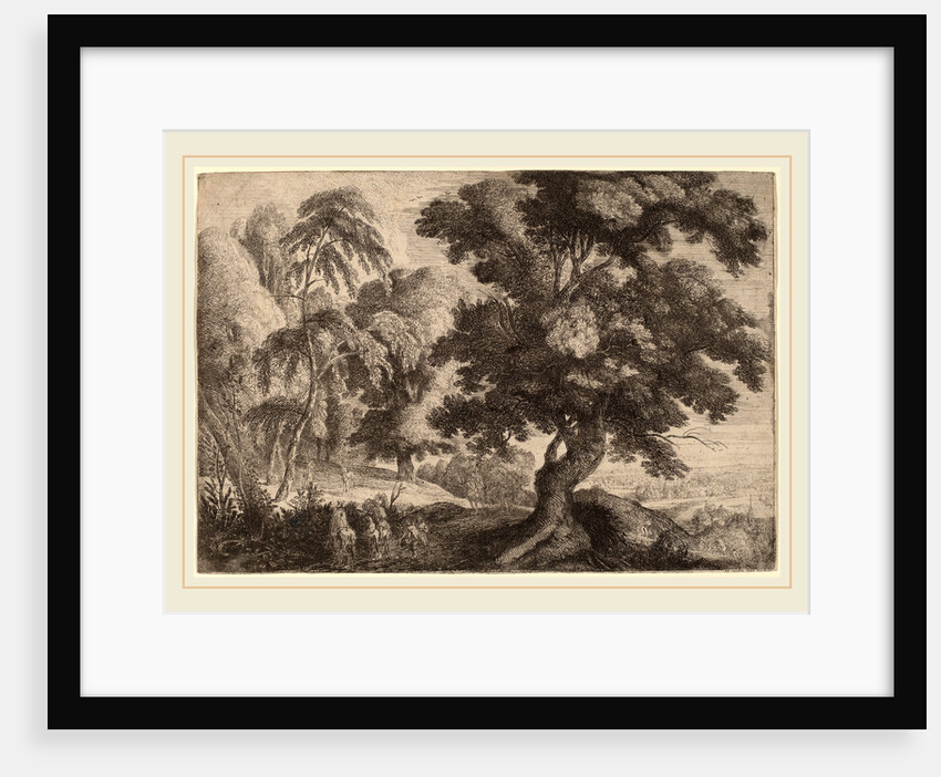 Landscape with Two Deer by Ignatius van der Stock