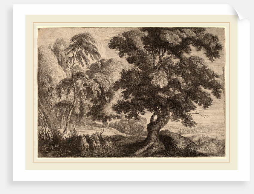 Landscape with Two Deer by Ignatius van der Stock