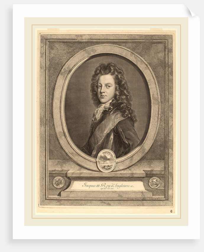 James III, Prince of Wales by Gerard Edelinck