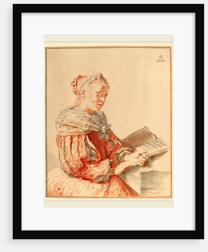 Young Girl at the Keyboard, 1767 by Cornelis Ploos van Amstel and Johannes Kornlein