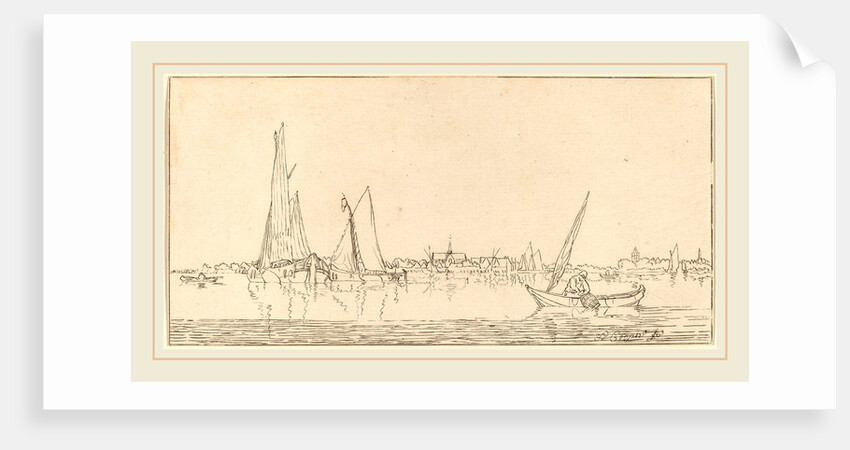 River with Town, 1775 by Cornelis Ploos van Amstel and Bernhard Schreuder