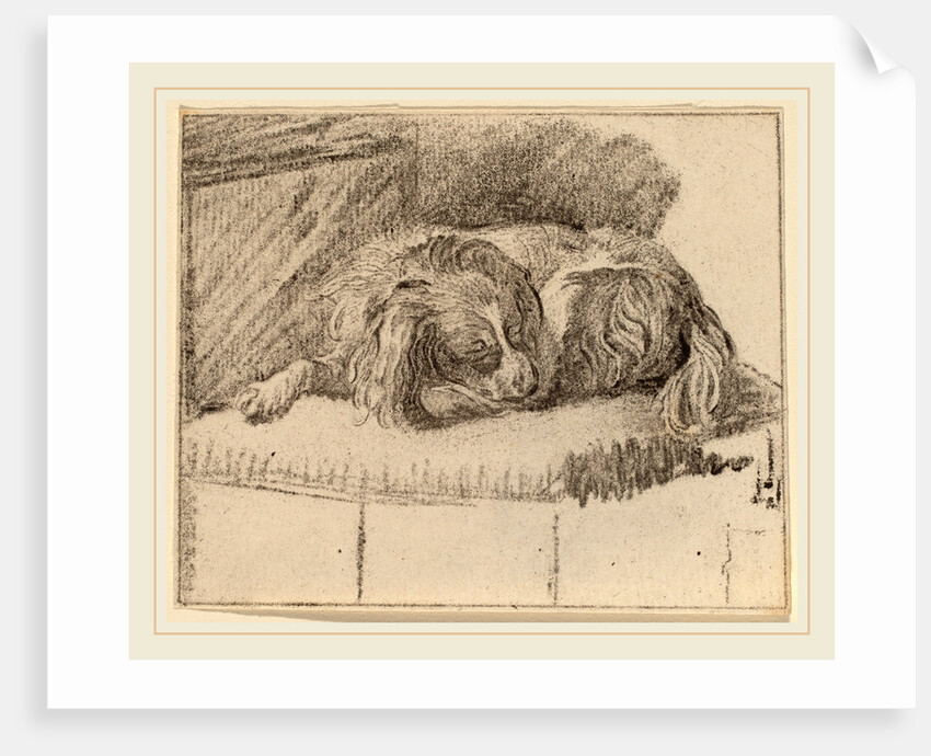 Lying Dog, 1777 by Cornelis Ploos van Amstel and Cornelis Brouwer