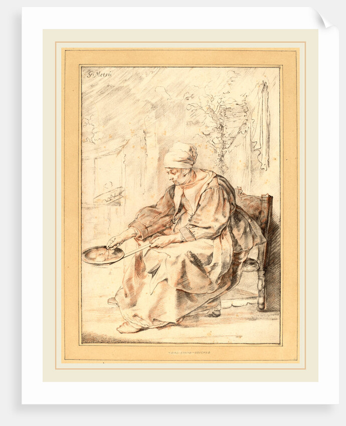 Pancake Woman, 1768 by Cornelis Ploos van Amstel and Johannes Kornlein