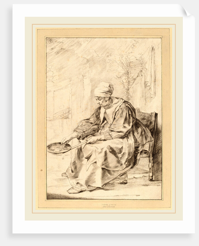 Pancake Woman, 1768 by Cornelis Ploos van Amstel and Johannes Kornlein