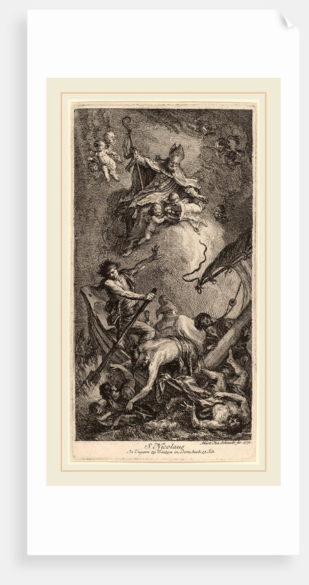 Saint Nicholas Rescuing Sailors, 1771 by Martin Johann Schmidt