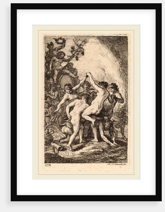 The Triumph of Bacchus with Dancing Nymphs, 1773 by Martin Johann Schmidt