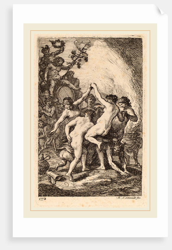 The Triumph of Bacchus with Dancing Nymphs, 1773 by Martin Johann Schmidt