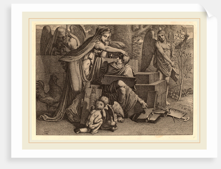 Young Man Inspired by Genius, 1810 by Carl Russ