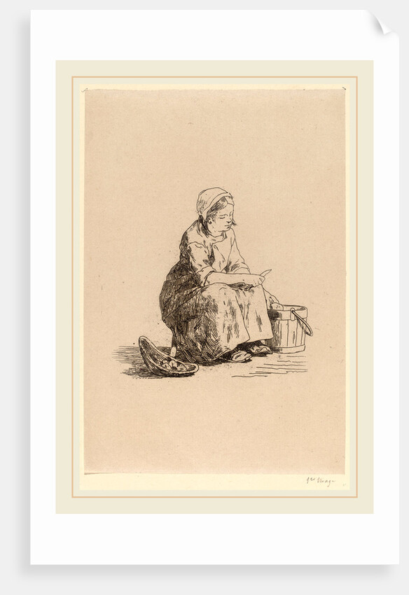 The Little Potato Peeler by Félicien Rops