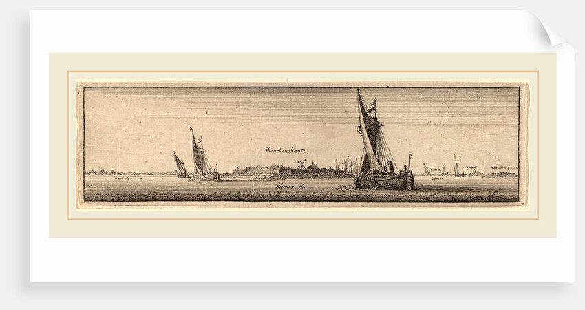 View of Shenckenschantz, 1647 by Wenceslaus Hollar