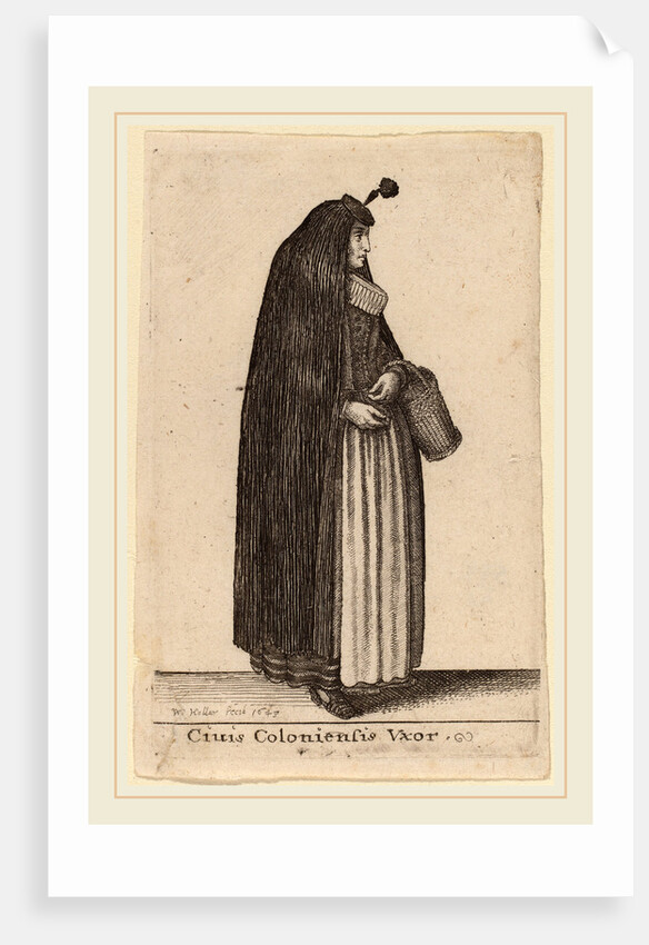 Ciuis Coloniesis Vxor, 1643 by Wenceslaus Hollar