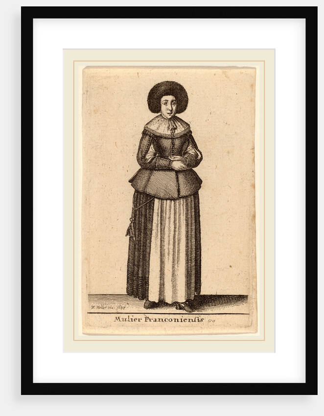 Mulier Franconiensis, 1643 by Wenceslaus Hollar