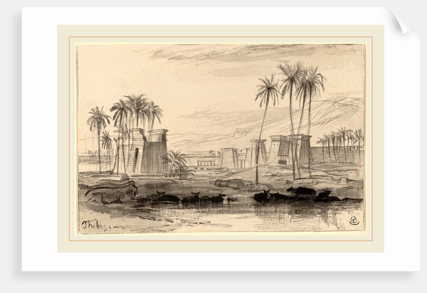 Thebes by Edward Lear