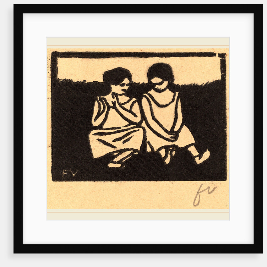 Two Girls in Chemises by Félix Vallotton