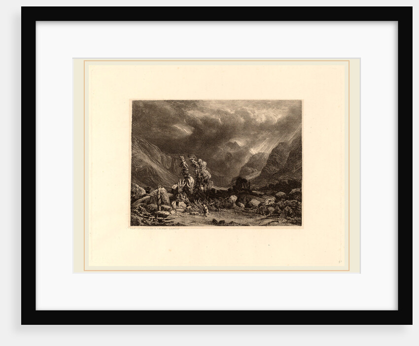 Storm in the Mountains, Swiss by Alexandre Calame