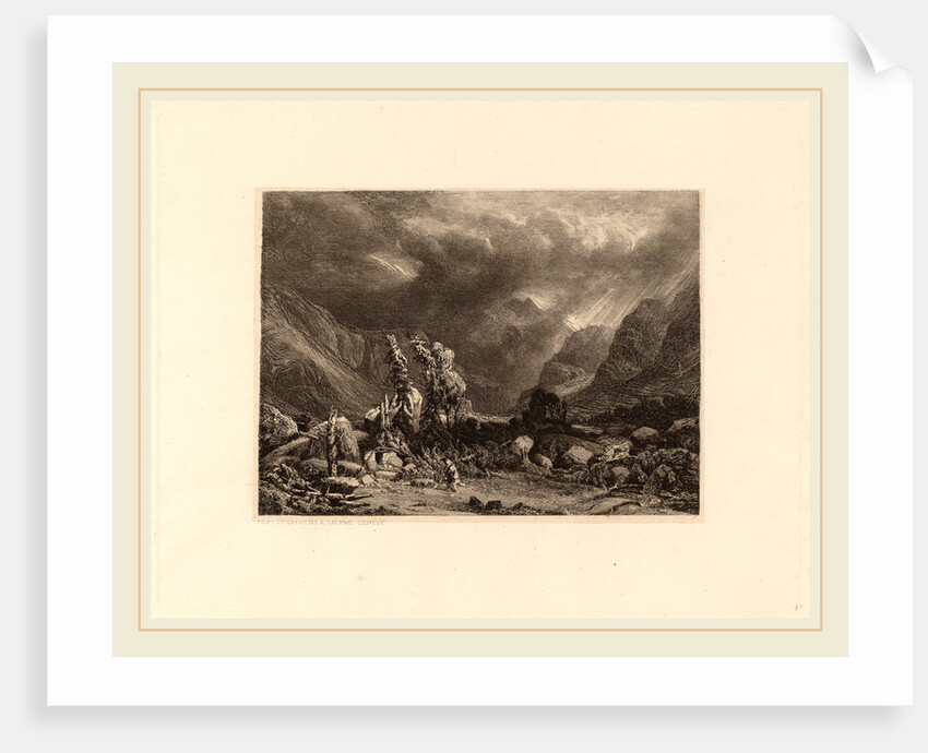 Storm in the Mountains, Swiss by Alexandre Calame