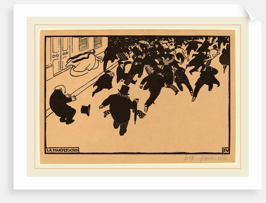 La Manifestation by Félix Vallotton