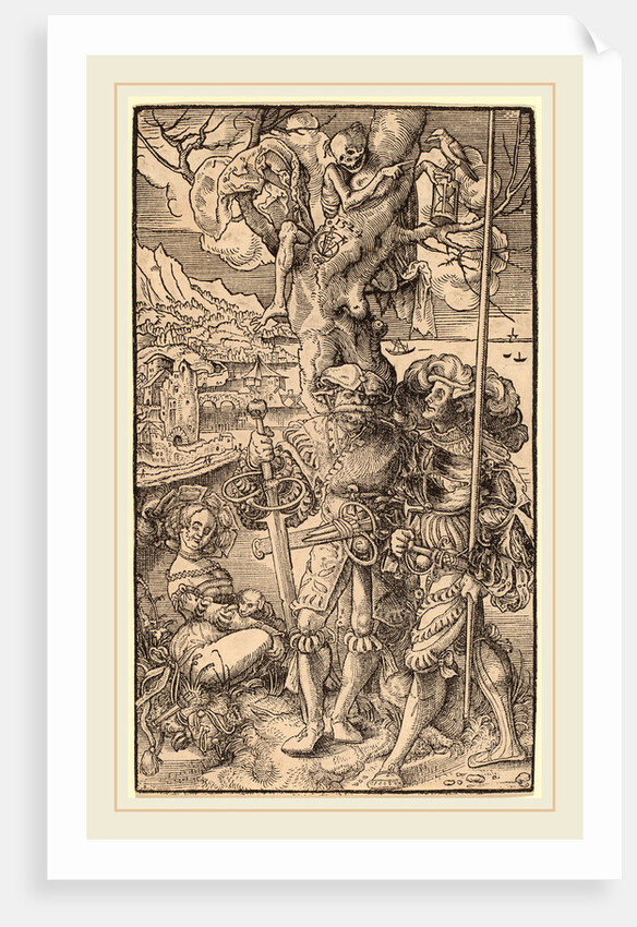 Two Mercenaries and a Woman, Swiss-1529, 1524 by Urs Graf I