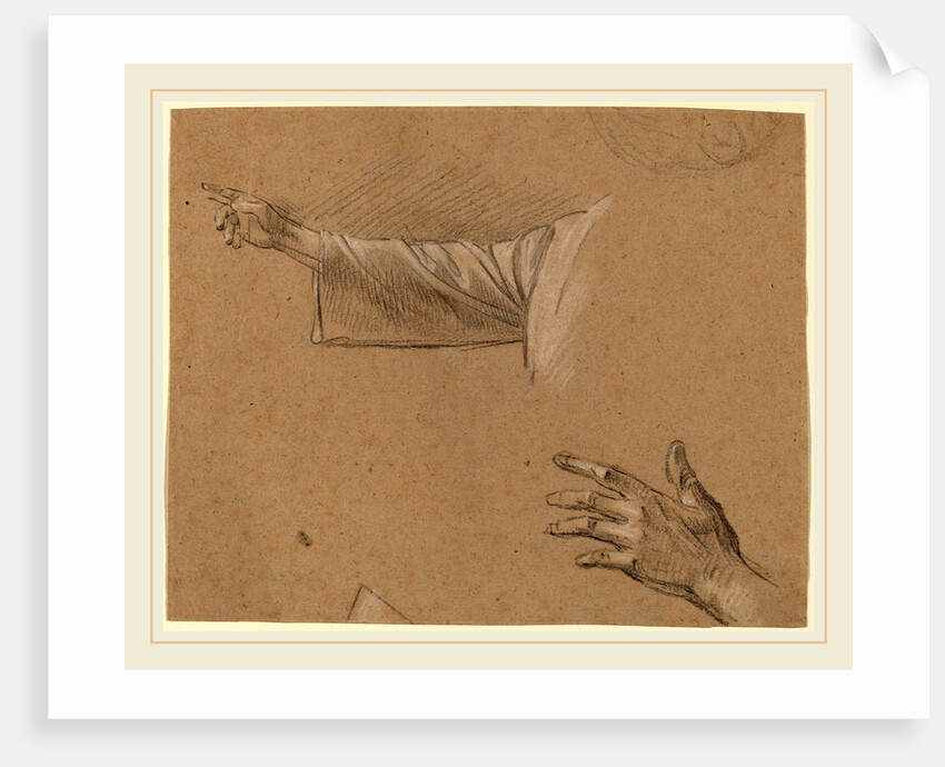Study of a Right Arm and a Left Hand by Benjamin West
