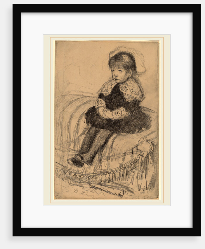 Child Seated on a Sofa by Mary Cassatt
