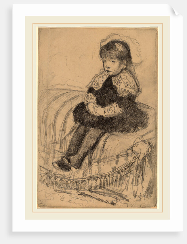 Child Seated on a Sofa by Mary Cassatt