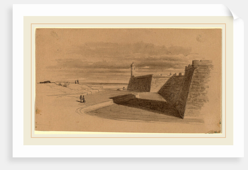 Moat at Fort Marion, Florida by James Wells Champney