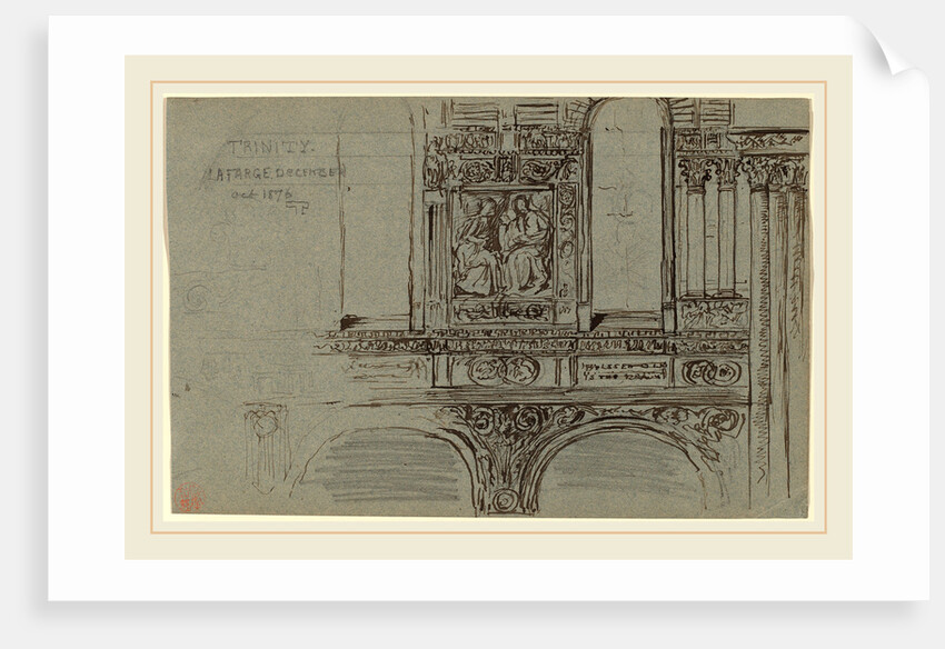 Trinity Church, Boston-Mural Study by John La Farge