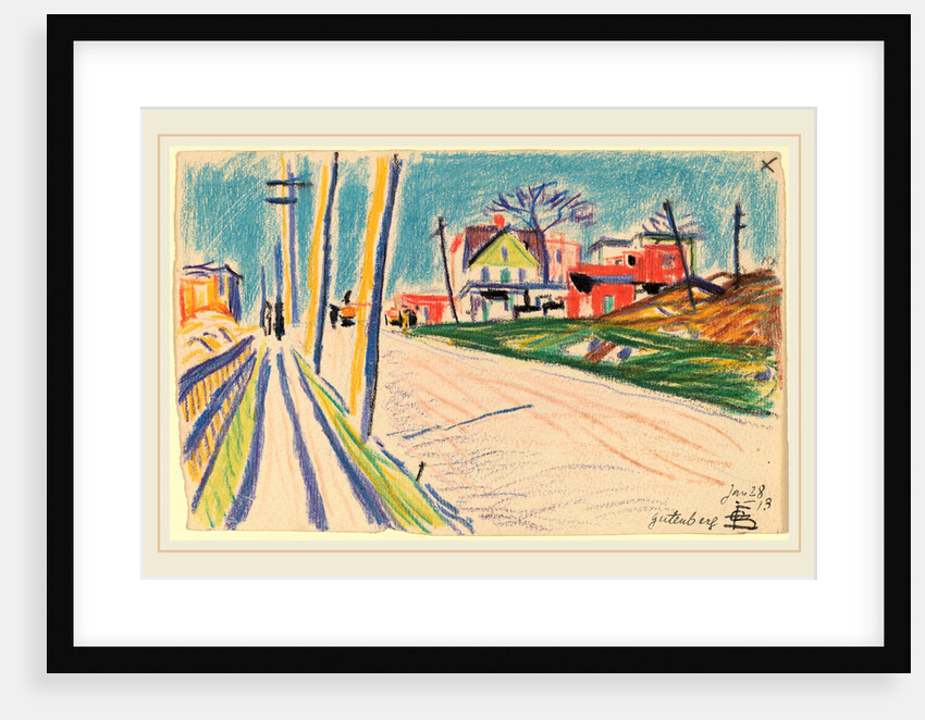 Street in the Bronx by Oscar F. Bluemner
