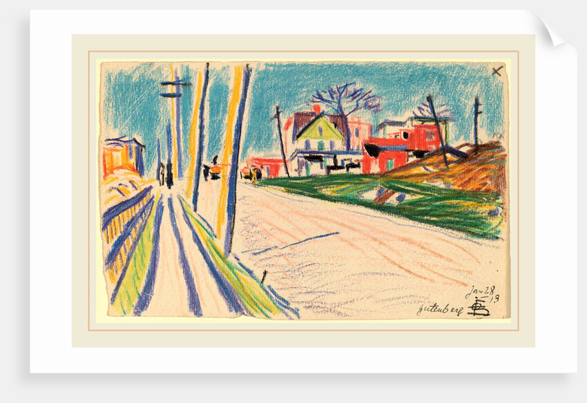 Street in the Bronx by Oscar F. Bluemner