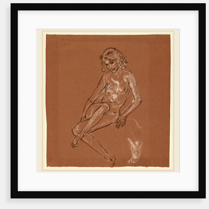 Seated Nude and a Foot by Arthur B. Davies