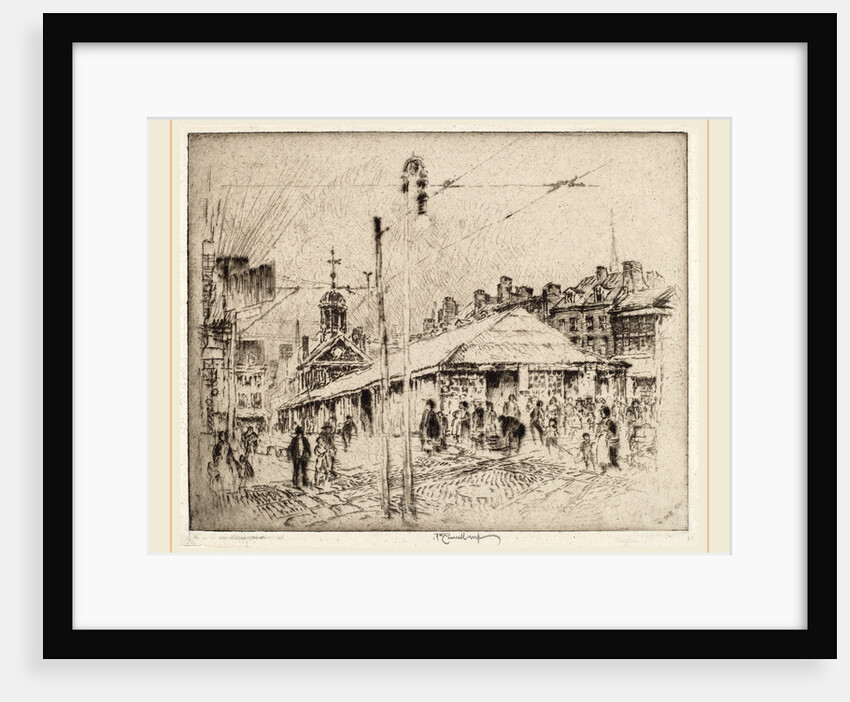 Second Street Market, Philadelphia by Joseph Pennell