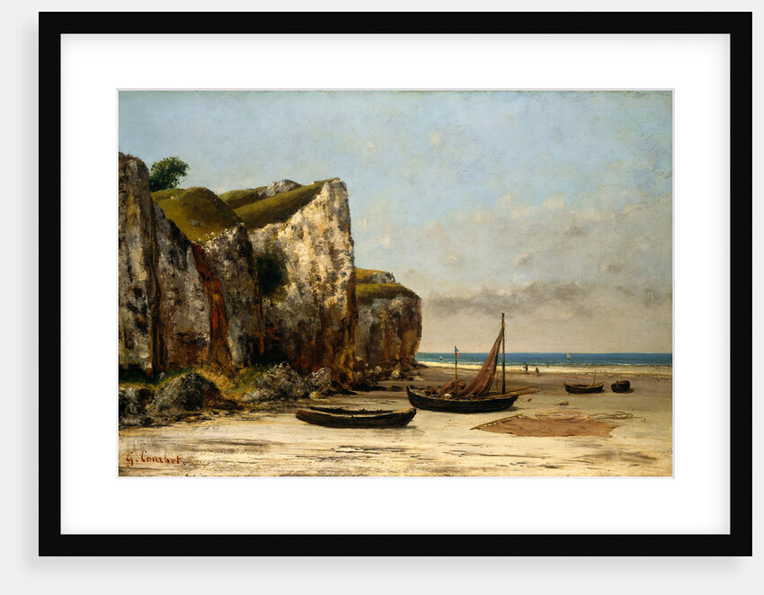 Beach in Normandy by Gustave Courbet