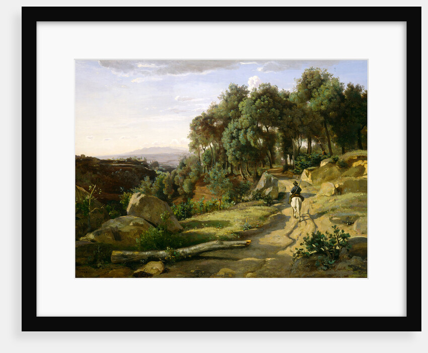 A View near Volterra, 1838 by Jean-Baptiste-Camille Corot