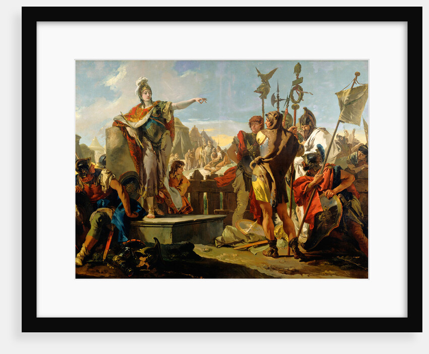 Queen Zenobia Addressing Her Soldiers by Giovanni Battista Tiepolo