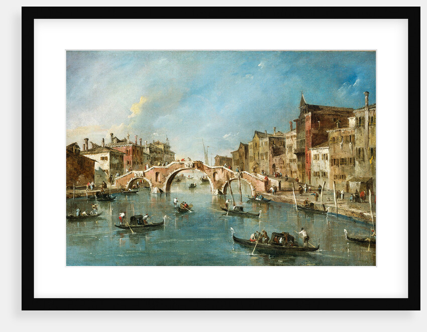 View on the Cannaregio Canal, Venice by Francesco Guardi