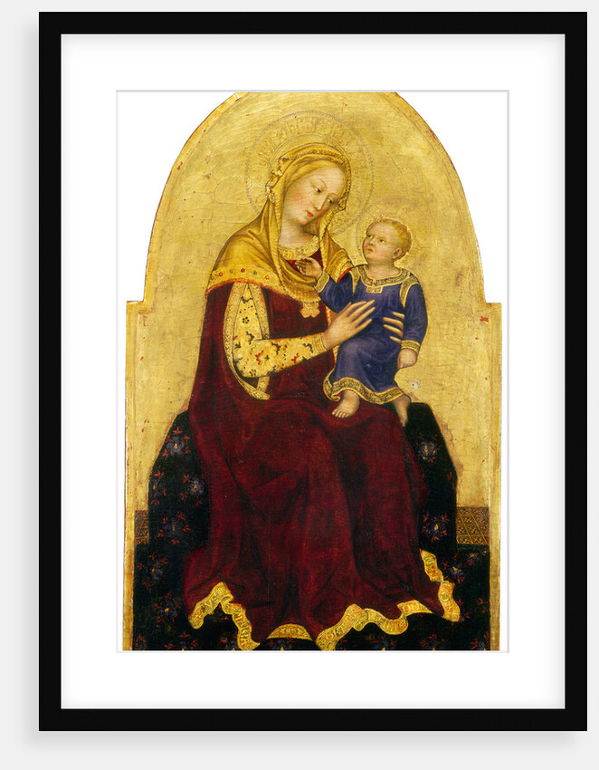 Madonna and Child Enthroned by Gentile da Fabriano