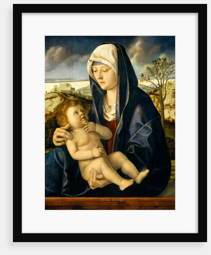 Madonna and Child in a Landscape by Workshop of Giovanni Bellini