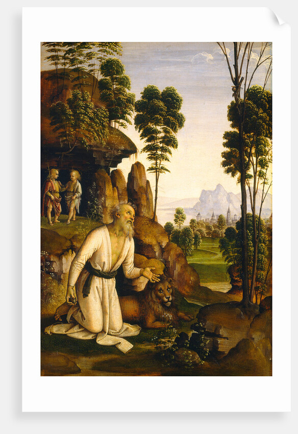 Saint Jerome in the Wilderness by Follower of Pietro Perugino