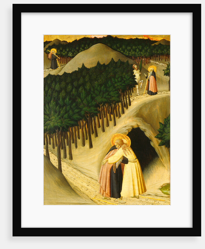 The Meeting of Saint Anthony and Saint Paul by Master of the Osservanza