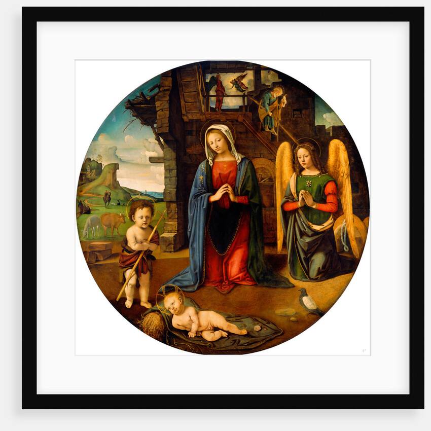The Nativity with the Infant Saint John by Piero di Cosimo