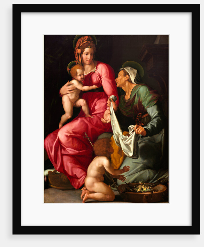 Italian, Madonna and Child with Saint Elizabeth and Saint John the Baptist, c. 1535 by Jacopino del Conte