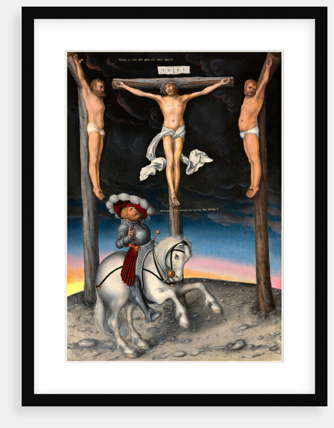 German, The Crucifixion with the Converted Centurion, 1536 by Lucas Cranach the Elder
