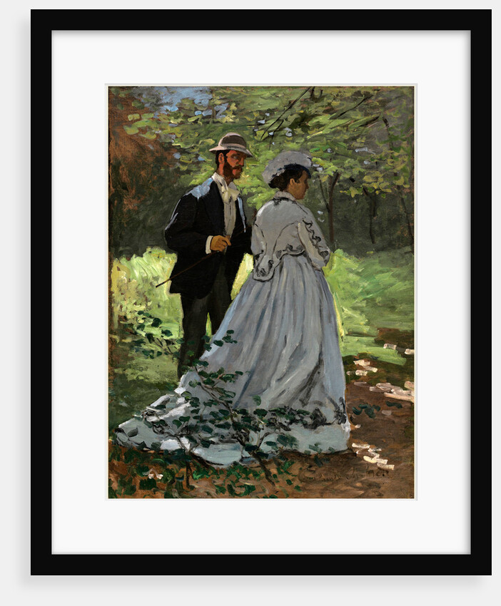 Bazille and Camille, 1865 by Claude Monet