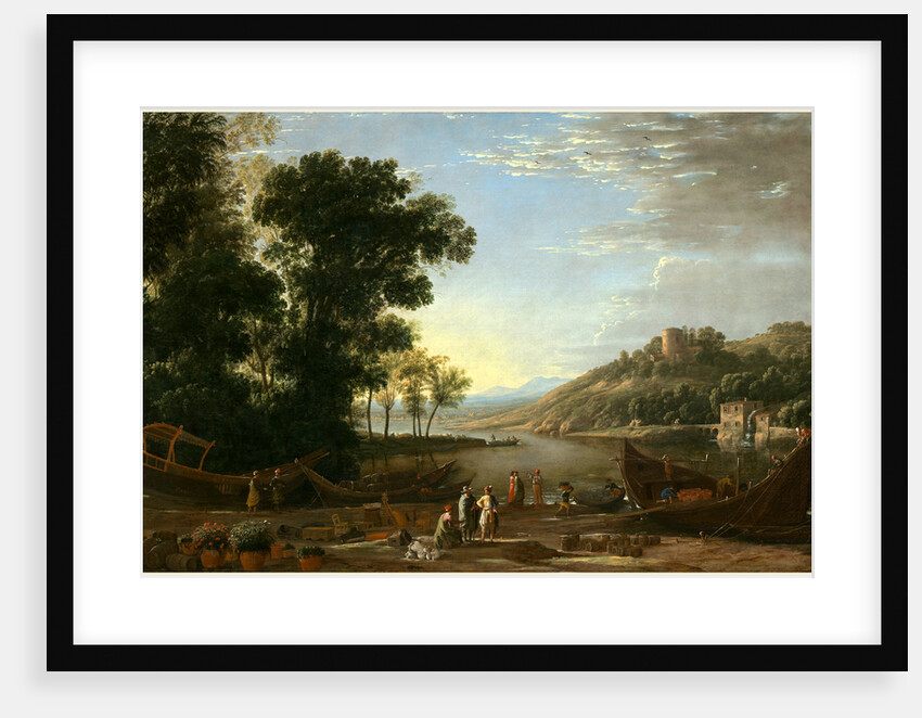 Landscape with Merchants, c. 1629 by Claude Lorrain