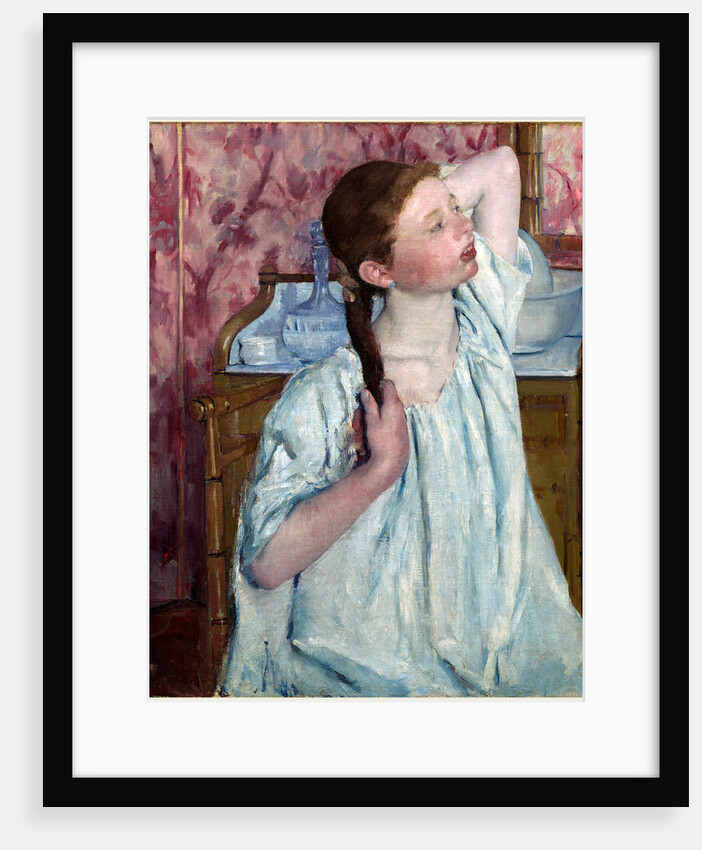 American, Girl Arranging Her Hair, 1886 by Mary Cassatt