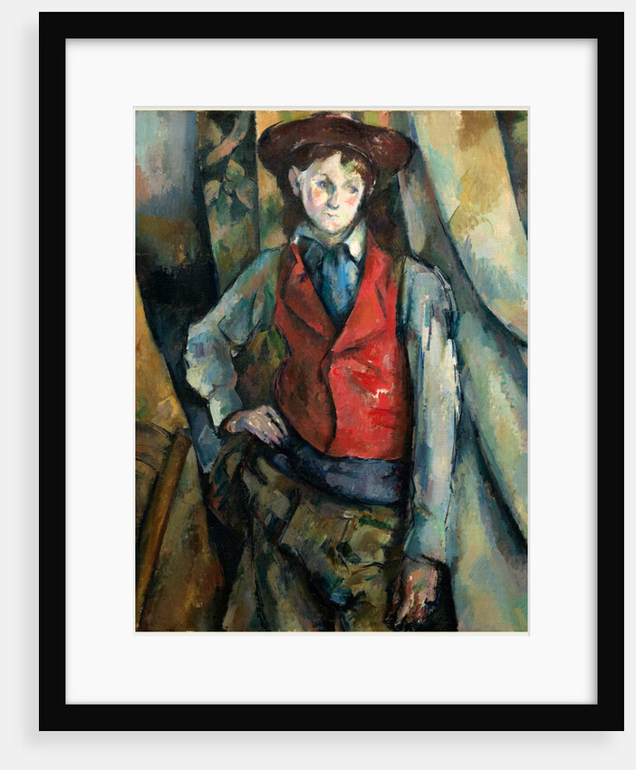Boy in a Red Waistcoat by Paul Cézanne