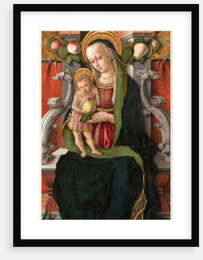 Italian, Madonna and Child Enthroned with Donor, 1470 by Carlo Crivelli