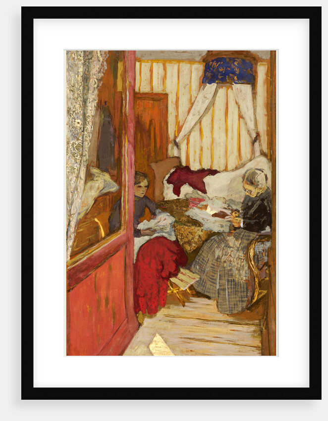 Women Sewing, c. 1912, glue on paper on canvas by Edouard Vuillard