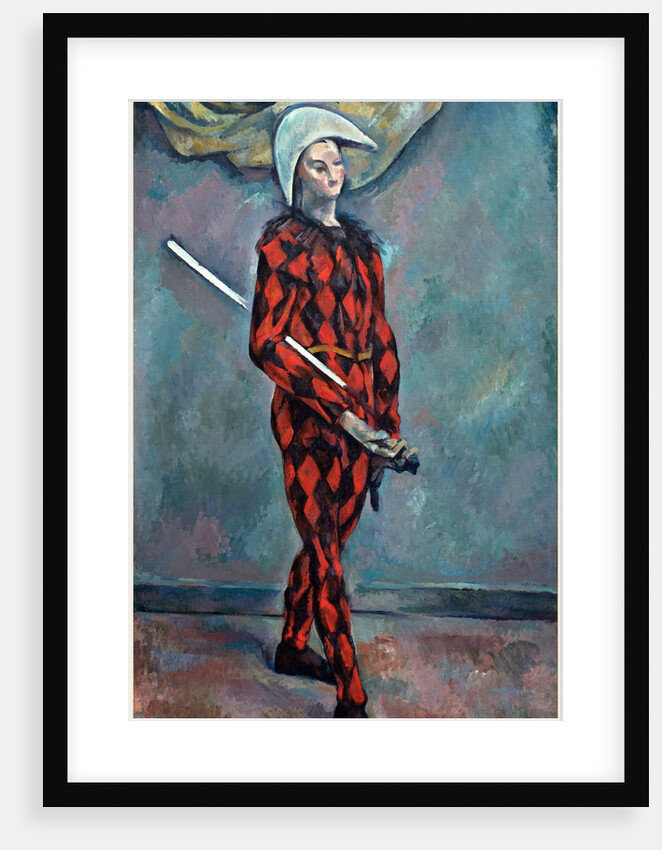 Harlequin by Paul Cézanne